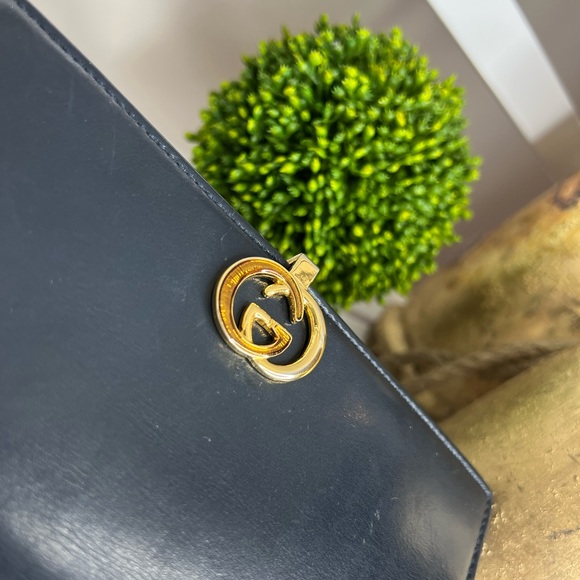 100% authentic Gucci, blue vintage leather - Picture 9 of 9